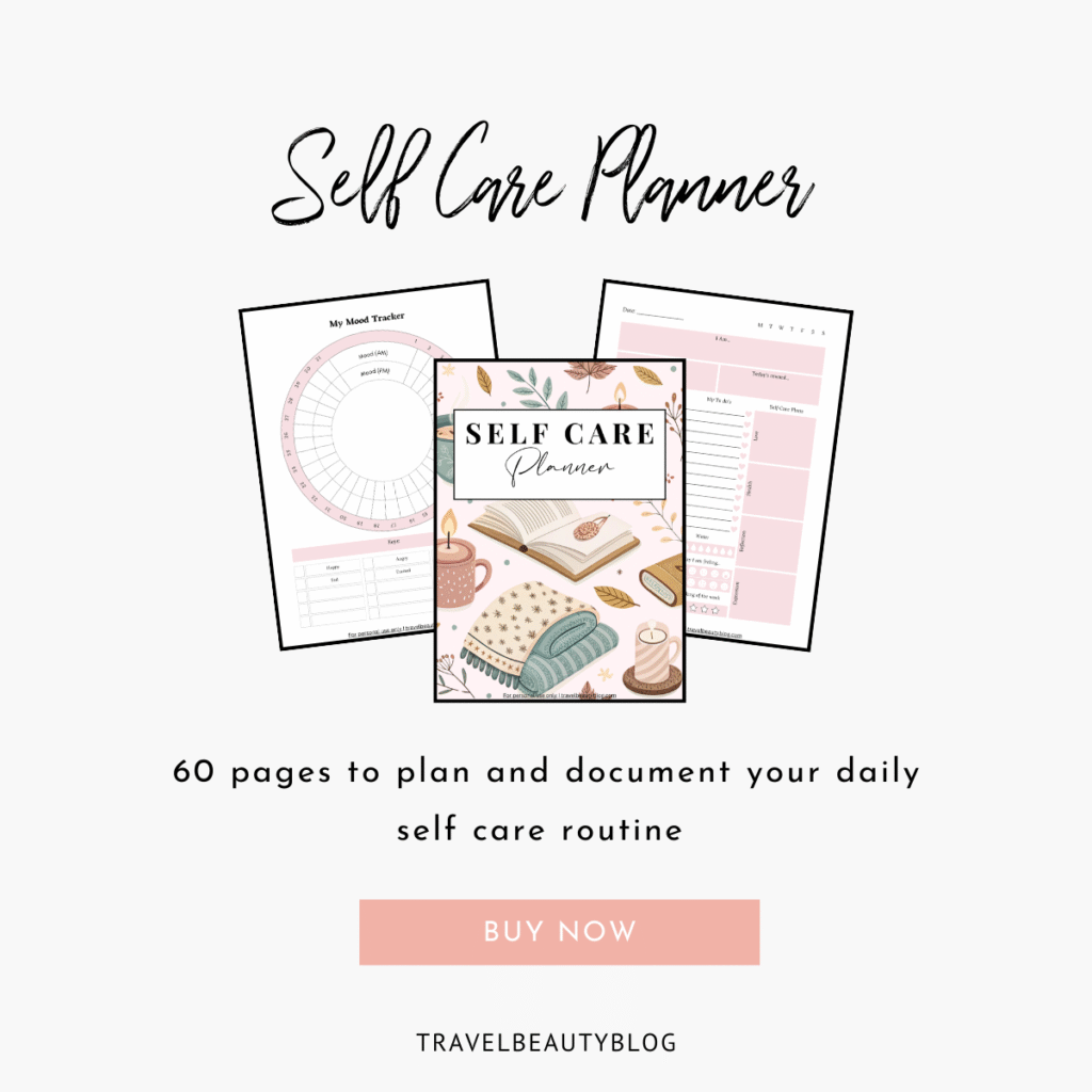 Self Care Planner - TravelBeautyBlog