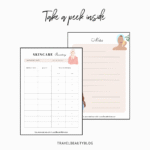 Skincare Routine Planner and Journal - TravelBeautyBlog